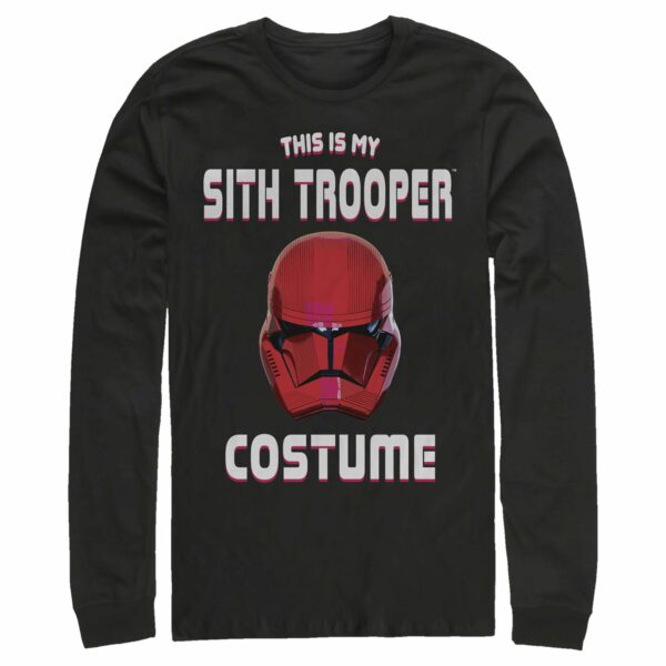 Men’s Star Wars The Rise of Skywalker Halloween Sith Trooper Costume Long Sleeve Shirt