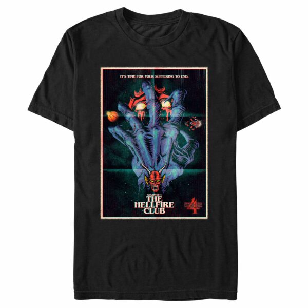 Men’s Stranger Things Retro Hellfire Club Poster T-Shirt