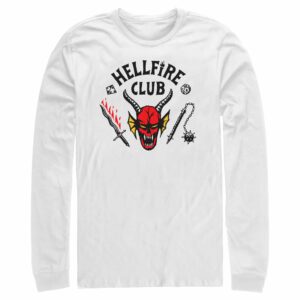 Men’s Stranger Things Welcome to the Hellfire Club Long Sleeve Shirt