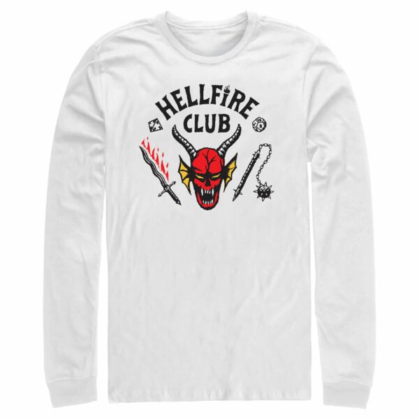 Men’s Stranger Things Welcome to the Hellfire Club Long Sleeve Shirt