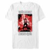 Men’s Stranger Things White Hellfire Club Rockstar Eddie Munson T-Shirt