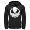 Men’s The Nightmare Before Christmas Halloween Jack Skellington Big Face Pull Over Hoodie