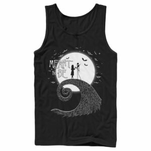 Men’s The Nightmare Before Christmas Halloween Jack Skellington Sally Meant to Be Tank Top