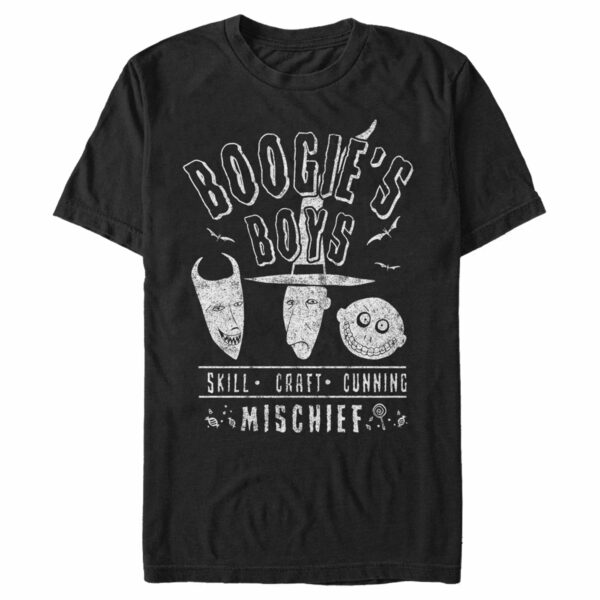 Men’s The Nightmare Before Christmas Halloween Lock Shock and Barrel Boogie’s Boys T-Shirt