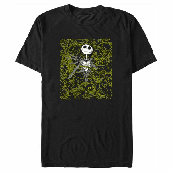 Men’s The Nightmare Before Christmas Jack Character Silhouettes T-Shirt