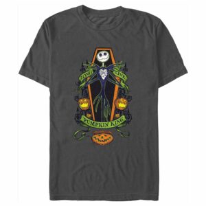 Men’s The Nightmare Before Christmas Jack Long Live Pumpkin King Coffin T-Shirt