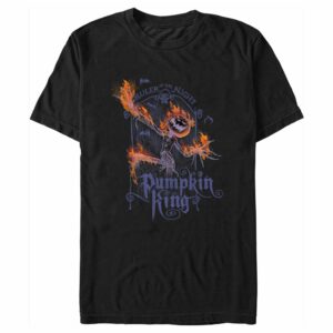 Men’s The Nightmare Before Christmas Jack Ruler of the Night Flames T-Shirt