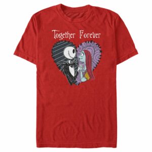 Men’s The Nightmare Before Christmas Jack and Sally Together Forever T-Shirt