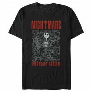 Men’s The Nightmare Before Christmas Nightmare Everybody Scream T-Shirt