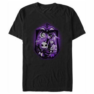 Men’s The Nightmare Before Christmas Purple Group Portrait T-Shirt