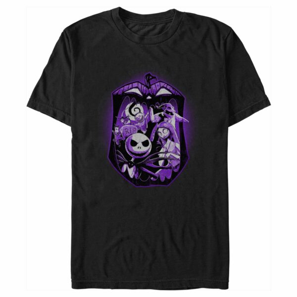 Men’s The Nightmare Before Christmas Purple Group Portrait T-Shirt