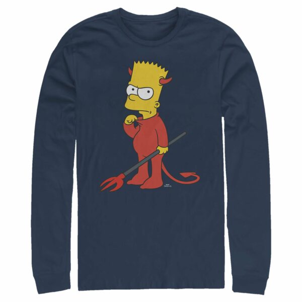 Men’s The Simpsons Devil Bart Long Sleeve Shirt