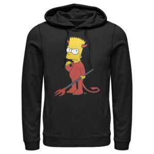 Men’s The Simpsons Devil Bart Pull Over Hoodie