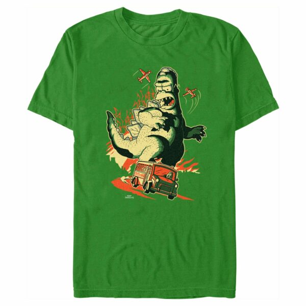 Men’s The Simpsons Godzilla Homer School Bus T-Shirt