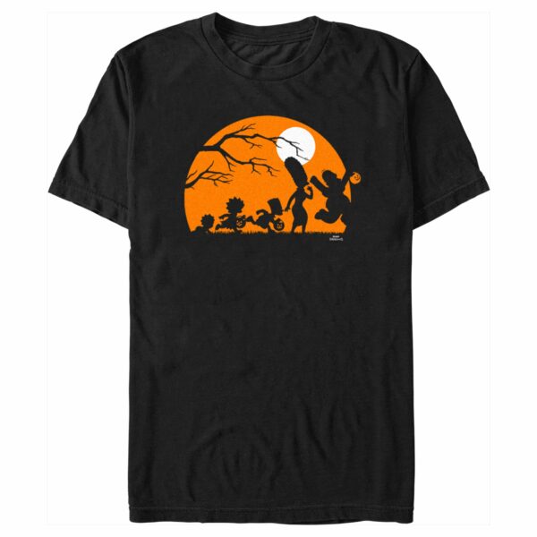 Men’s The Simpsons Halloween Silhouettes Moon T-Shirt