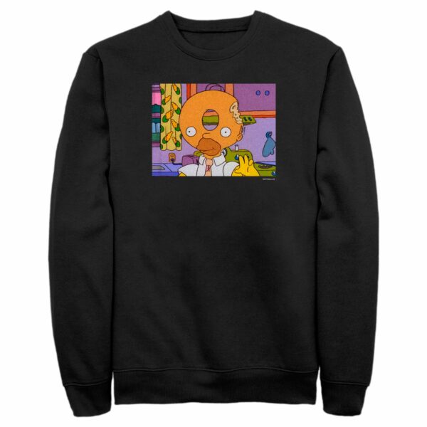 Men’s The Simpsons Homer Donut Head Sweatshirt