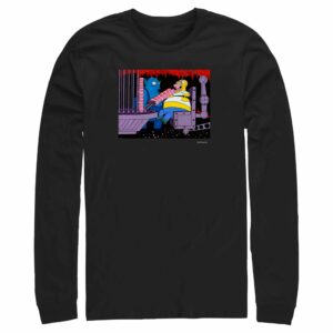 Men’s The Simpsons Homer and the Devil Long Sleeve Shirt