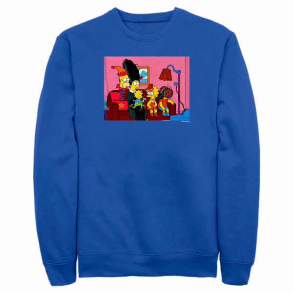 Men’s The Simpsons Horror Family Couch Sweatshirt