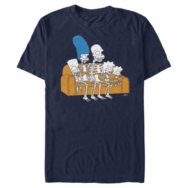 Men’s The Simpsons Skeleton Family on Couch T-Shirt