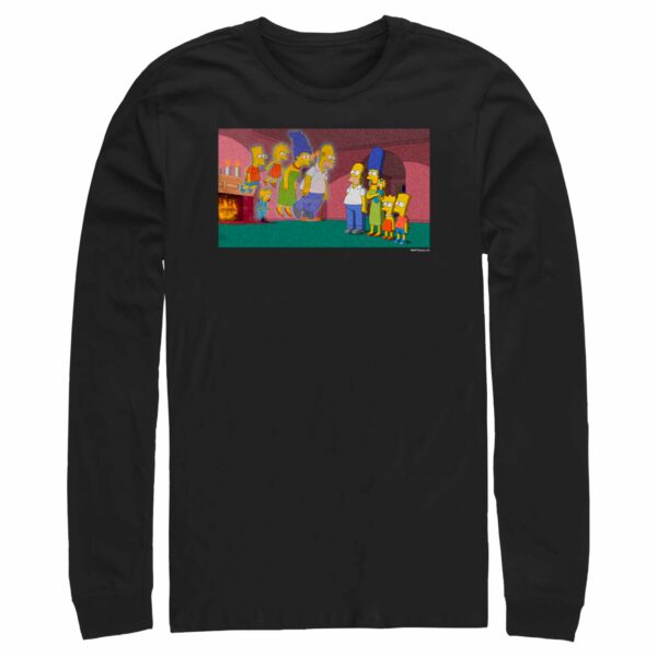 Men’s The Simpsons Treehouse of Horror Doppelgangers Scene Long Sleeve Shirt