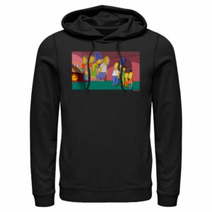 Men’s The Simpsons Treehouse of Horror Doppelgangers Scene Pull Over Hoodie