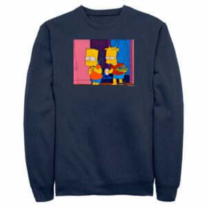 Men’s The Simpsons Treehouse of Horror Double Bart Scene Sweatshirt