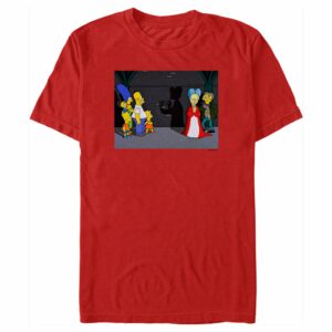 Men’s The Simpsons Treehouse of Horror Mr. Burns Dracula Scene T-Shirt