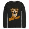 Men’s Universal Monsters The Wolfman Logo Long Sleeve Shirt