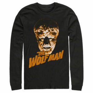 Men’s Universal Monsters The Wolfman Logo Long Sleeve Shirt