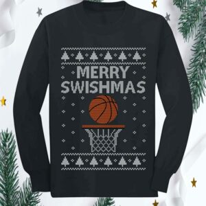 Merry Swishmas Basketball Sweatshirt