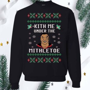 Mike Tyson Kith Me Under The Mistletoe Christmas Sweater