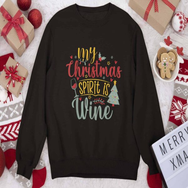 My Christmas Spirit Is Wine Sweatshirt