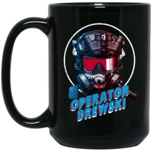 Operator Drewski Cartoon Mug Shirt Sweatshirt Long Sleeve Hoodie Tank Mug