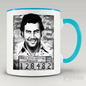 Pablo Escobar mugshot – coffee mug