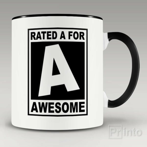 Rated for Awesome mug