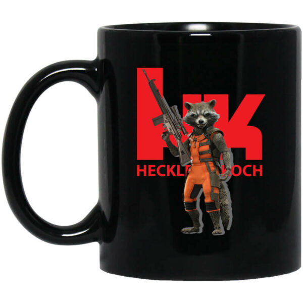 Rocket Raccoon HK Heckler and Koch Mug Shirt Sweatshirt Long Sleeve Hoodie Tank Mug