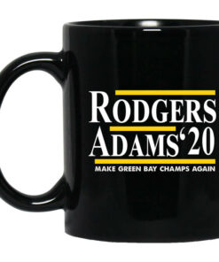 Rodgers Adams 2020 Make Green Bay Champs Again Mug Shirt Sweatshirt Long Sleeve Hoodie Tank Mug 1