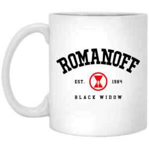 Romanoff Est 1984 – Black Widow 2021 Mug Shirt Sweatshirt Long Sleeve Hoodie Tank Mug