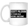 Scott Pilgrim 22 Years Old Rating Awesome Mug Shirt Sweatshirt Long Sleeve Hoodie Tank Mug