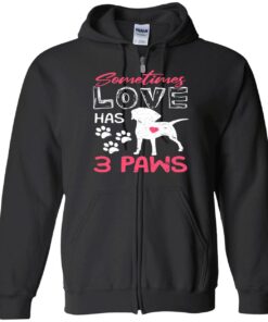 Sometimes Love Has 3 Paws Sweatshirt 2
