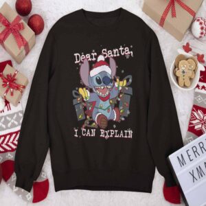 Stitch Dear Santa I Can Explain Christmas Sweatshirt