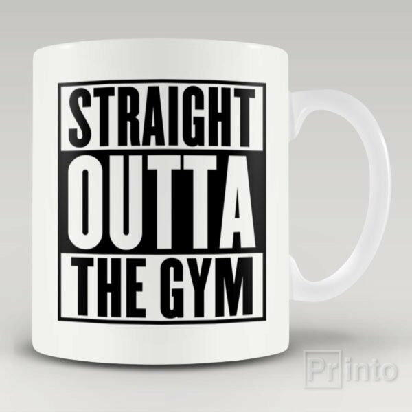 Straight outta gym – coffee mug