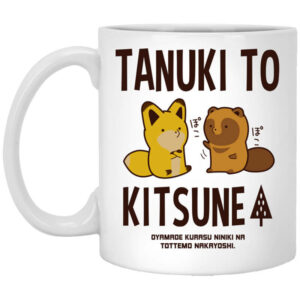 Tanuki To Kitsune Mug Shirt Sweatshirt Long Sleeve Hoodie Tank Mug