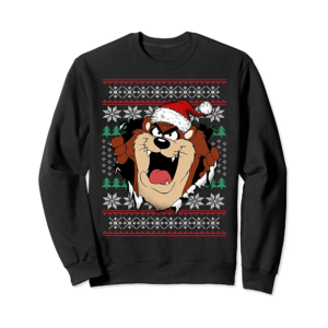 Taz Of Looney Tunes Ugly Christmas Sweatshirt