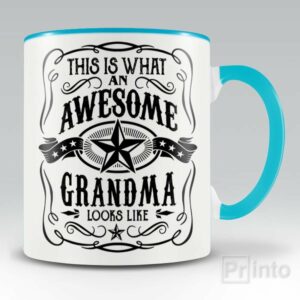 This is what an awesome grandma looks like – mug