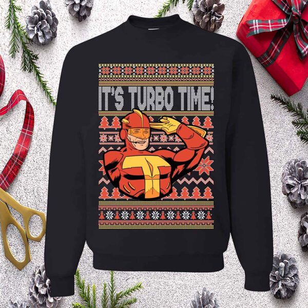 Turbo Man It’S Turbo Time Christmas Sweatshirt