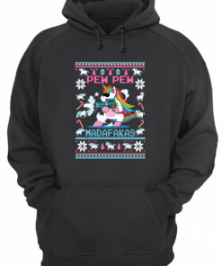 Unicorn Pew Pew Madafakas Christmas Sweatshirt 2