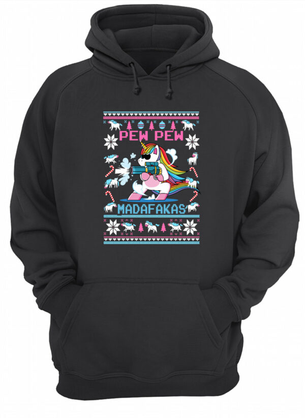 Unicorn Pew Pew Madafakas Christmas Sweatshirt