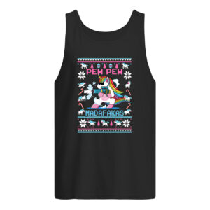 Unicorn Pew Pew Madafakas Christmas Sweatshirt 4