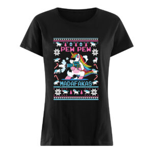 Unicorn Pew Pew Madafakas Christmas Sweatshirt 5